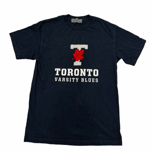 University Toronto Varsity Blues Athletic Tee T-Shirt Blue Red Men Medium